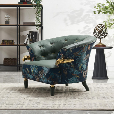 Divano in tessuto stile design monoposto imbottito per soggiorno moderno.