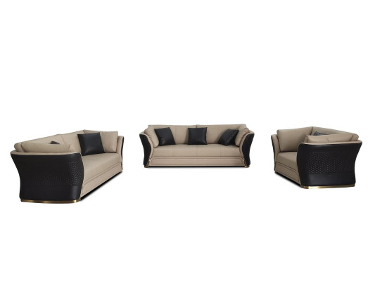Poltrona Design Divano Sofa Relax Lounge in Pelle TV di lusso Club Imbottita