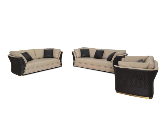 Poltrona Design Divano Sofa Relax Lounge in Pelle TV di lusso Club Imbottita