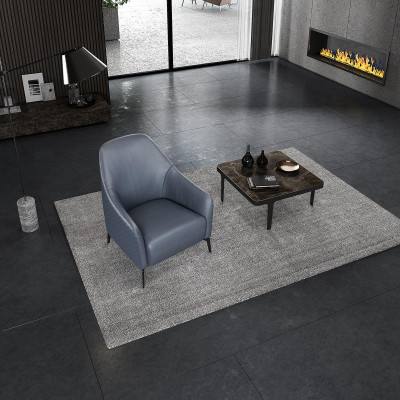 Poltrona di design moderno in pelle per il salotto, lounge di lusso, mobili di design.