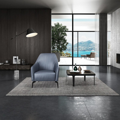 Poltrona di design moderno in pelle per il salotto, lounge di lusso, mobili di design.