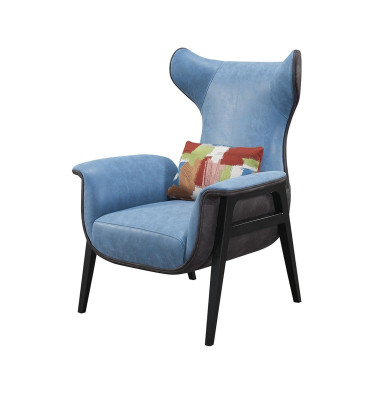 Poltrona Design Schlangen Relax Club Lounge Singolo Rivestimento Tessuto Textile