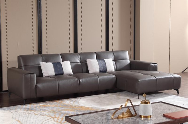 Design Esk angolare divano a L moderno divani in pelle divano divano Posto paesaggio abitativo