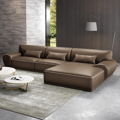 Design angolo divano a L forma Moderno Divani Divano in pelle Composizione salotto Sedia Divano