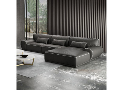 Design angolo divano a L forma Moderno Divani Divano in pelle Composizione salotto Sedia Divano