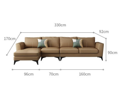 Design Esk divano ad angolo L-forma Moderno Divani Divano in pelle Divano Posto Soggiorno Divano