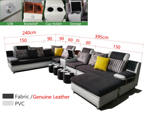 Divano ad angolo a forma di L, divano moderno in pelle, salotto imbottito, divano design, nuovi divani.