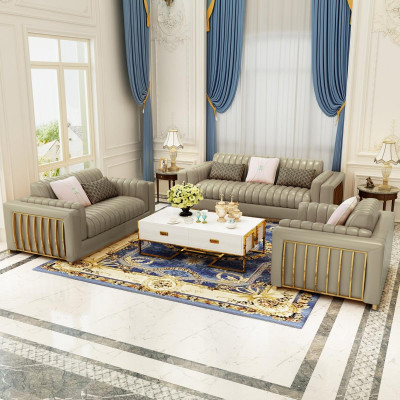 Divano in pelle di lusso, divano componibile, set di design moderno di divani. Nuovo.
