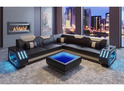 Design divani ad angolo divano angolare Soggiorno Mobili Rivestimento in pelle Divano Sofa