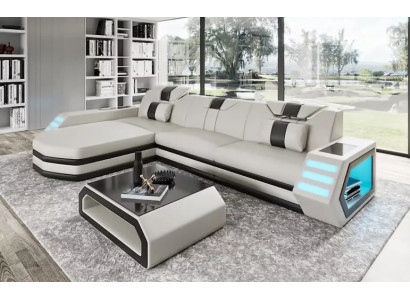 Design divano angolare per il soggiorno Mobili da salotto Divano ad angolo in pelle Divano