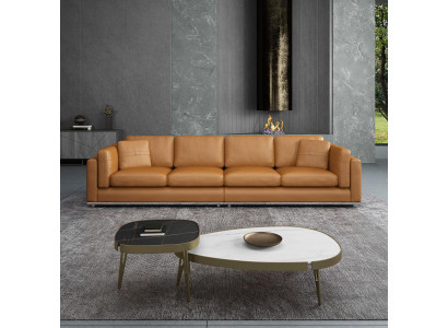 Divano 4 posti Divani di lusso Divani imbottiti Divani in pelle Divano di design Nuovo divano