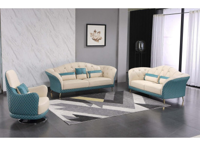 Divano componibile Divano designer Divano in pelle 3-2-1 posti Divano moderno