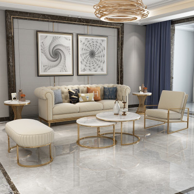 Divano Set di divani 3 + 1 posti Living Relax Pouf Design Divano Lounge