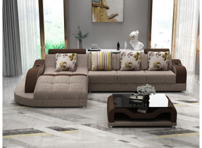 Divano d'angolo a L, divano, sofa, imbottitura, divano angolare, tessuto, divani, stoffa, nuovo