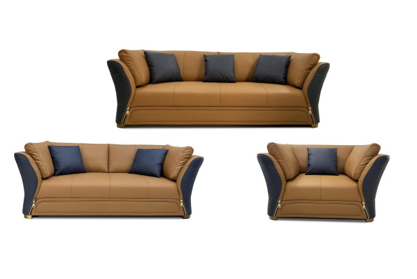 Divano 3 posti + 1 poltrona Set Design Divano Imbottito Divani Divano Moderno