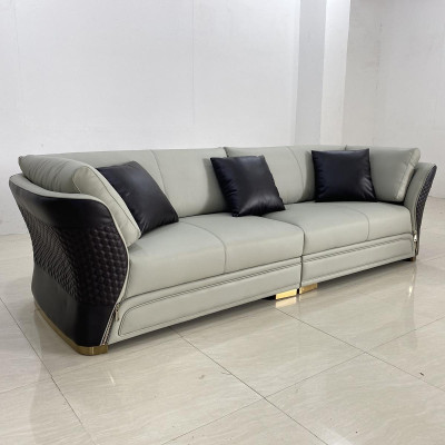 Divano componibile 4 + 1 posti in tessuto italiano, set da salotto, mobili, divano di design italiano.