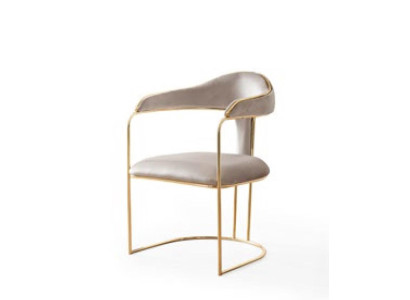 Design moderno Sedia da tempo libero in metallo Nuovo Sedie imbottite Grigie Sedia moderna Nuova