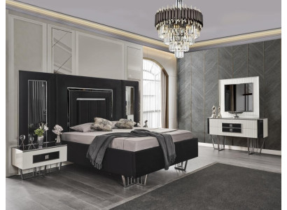 Comò di lusso Sideboard specchio 2 pezzi Comodini Camera da letto Mobili di design