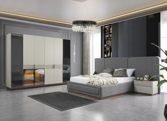 Letto design in stoff letti di lusso camera da letto mobili arredamento letto matrimoniale.