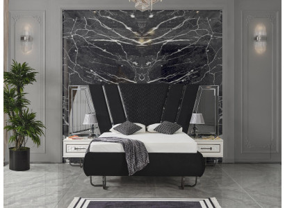 camera da letto letto 2x comodini set di letti di lusso completo design mobili 3 pezzi