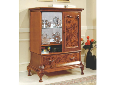 Bar in casa Armadio Armadi soggiorno Armadietto da bar Vetrina Mobili italiani Legno