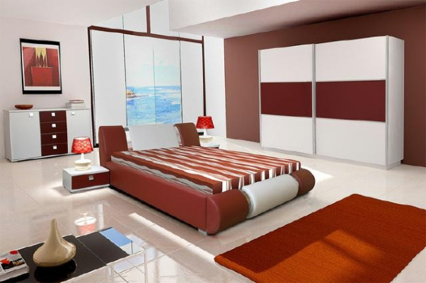 Letto ad acqua Letto Letti Letto matrimoniale Letto rotondo Letto coniugale Design in pelle Imbottito Nuovo Riva