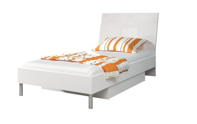 Set camera da letto per bambini bianca: armadio, cassettiera, tavolo in legno lucido, 5 pezzi.