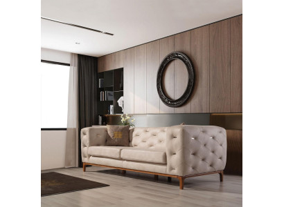 Chesterfield Design Divano Imbottito Moderno Divano 3+3+1 Set