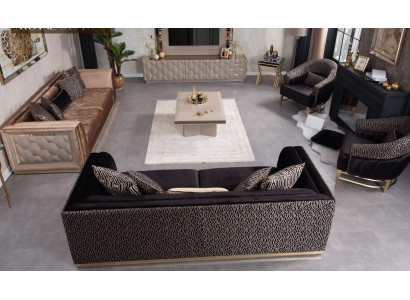 Divano componibile 3+3+1+1 posti imbottito, divano per soggiorno, divani, divano