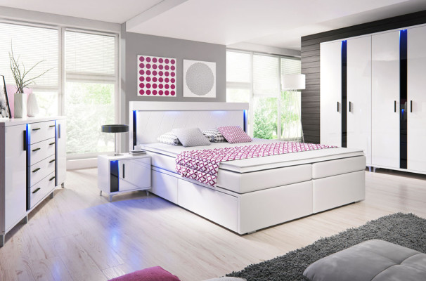 Design set da camera da letto completo armadio letto comodino