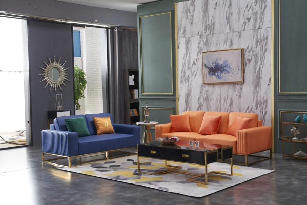 Couch in ecopelle Divano Design di lusso Designer 2 posti Mobili Classica