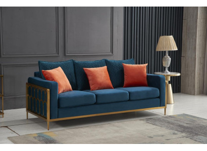 Set di divani 3+2 posti in tessuto design divani imbottiti divani relax.