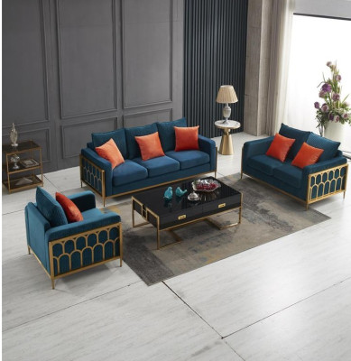 Set di divani 3+2 posti in tessuto design divani imbottiti divani relax.