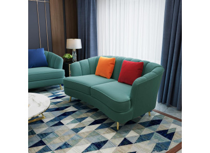 Divano a due posti 2 posti Design Divani imbottiti moderni tessuto divano in stoffa!