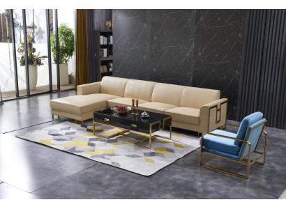 Divano design divano angolare pouf set di mobili imbottiti paesaggio abitativo