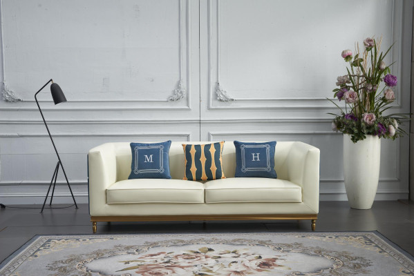 Design classico Modern Big xxl divano a 3 posti in ecopelle divani sofà