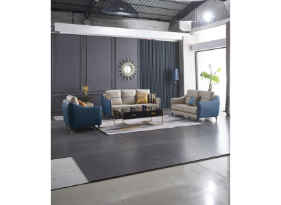 Divano 2 posti Design Sofà Divani imbottiti Tessuto Relax Sedute moderne
