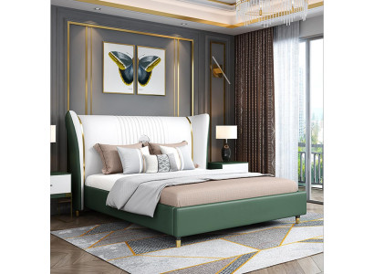 Camera da letto di lusso Letto Comodino Comò Set di 3 pezzi Design Letti