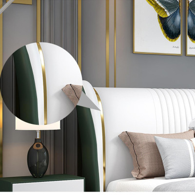 Camera da letto di lusso Letto Comodino Comò Set di 3 pezzi Design Letti