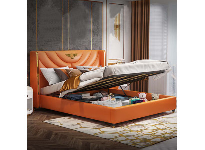 Camera da letto Letto Comodini 3 pezzi Set Design Letto di lusso in legno Letto matrimoniale NUOVO