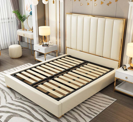 Mobili da camera da letto di lusso Letto 2 comodini Set Letti Mobili per alberghi 3 pezzi.