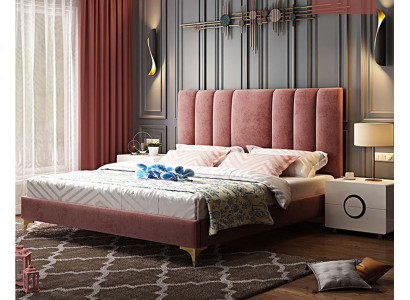 Set completo di mobili da camera da letto di lusso 3 pezzi. Letto 2 comodini Moderno