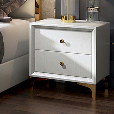 Letto Camera da letto Set di mobili di design di lusso Decorazioni Letti 2x Comodino 3 pezzi