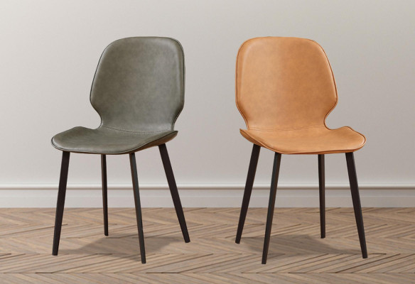 Sedia sedia 1x sala da pranzo lounge sedile sedia imbottita decorazione ecopelle televisiva