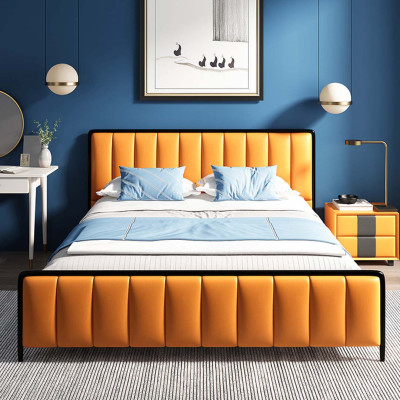 Letto classico Letto matrimoniale Letto 2x comodini Design in legno Nuovo Letti Set di 3 pezzi