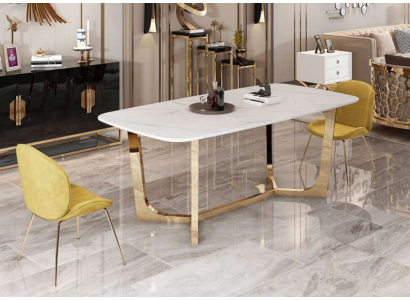 Mobili in stile italiano, tavolo da pranzo in legno, mobili per sala da pranzo 180x90cm, tavoli da pranzo.