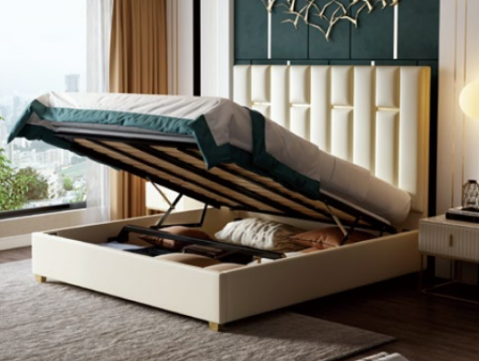 Camera da letto di lusso Letto matrimoniale 150/180x200 cm in metallo Nuovo Albergo