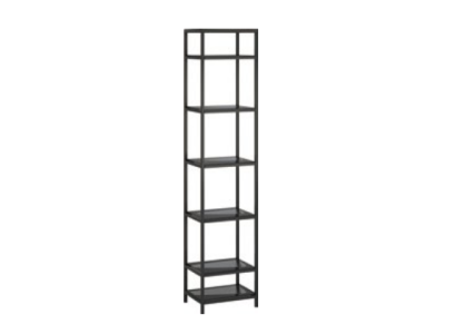 Scaffale divisorio in metallo di design di lusso stile loft armadio set di 3 pezzi.