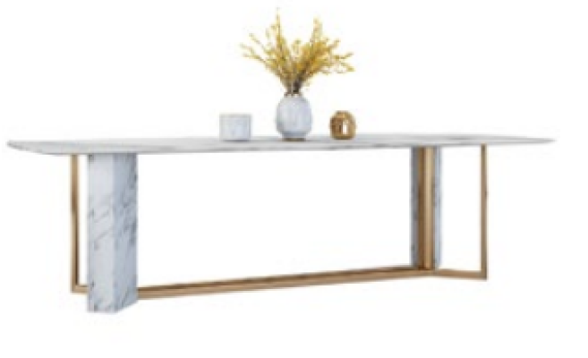Set completo di tavolo da pranzo + 6 sedie, set decorativo per sala da pranzo, gruppo da tavola in legno.