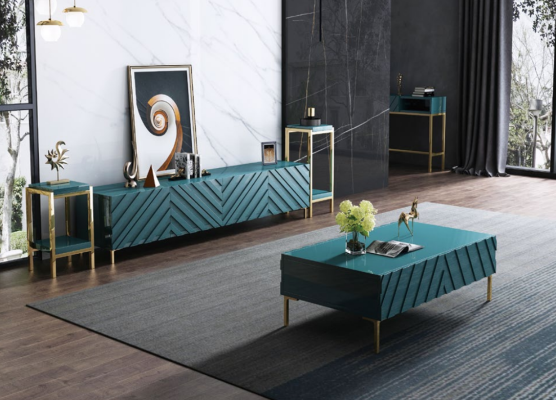 Comò di design Mobiletto basso Armadietto da appoggio Soggiorno Decorazione Regale Metallo